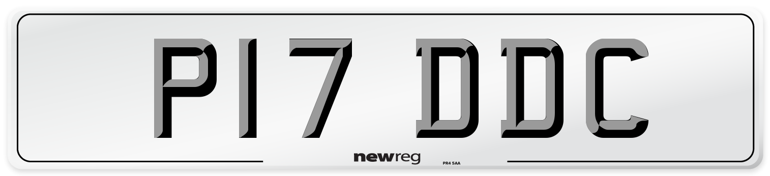 P17 DDC Number Plate from New Reg